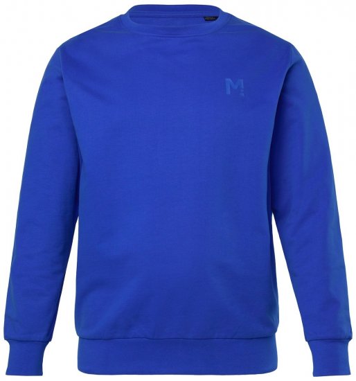 Men+ 865 Mikina Kobaltovomodrá - Mikiny & mikiny bez kapucne - Mikiny & Mikiny s Kapucňou 2XL-12XL
