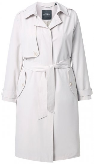 Ulla Popken 834990 Trenčkot Taupe - Kabáty - Dámske kabáty veľkých veľkostí