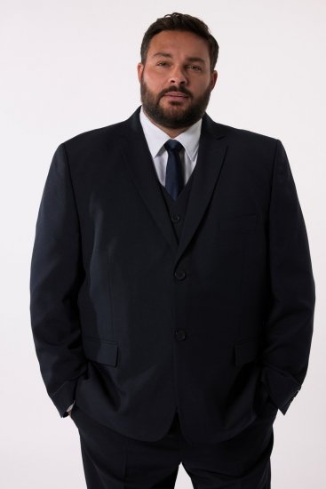 Men+ 064 Porto Sako Tmavomodrá - Obleky - Obleky 2XL-8XL