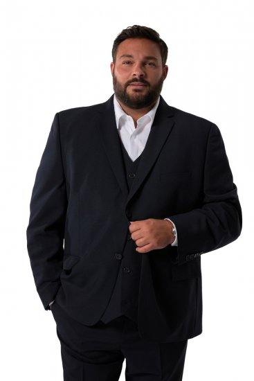 Men+ 064 Porto Sako Tmavomodrá - Obleky - Obleky 2XL-8XL