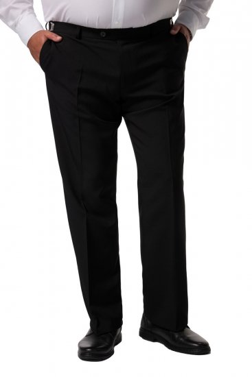 Men+ 065 Porto Nohavice k obleku Čierna - Obleky - Obleky 2XL-8XL