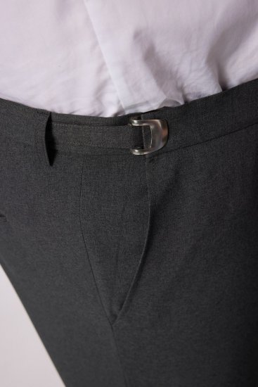 Men+ 065 Porto Nohavice k obleku Sivá - Obleky - Obleky 2XL-8XL