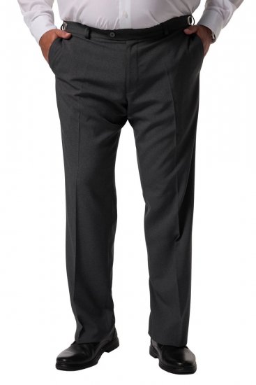Men+ 065 Porto Nohavice k obleku Sivá - Obleky - Obleky 2XL-8XL