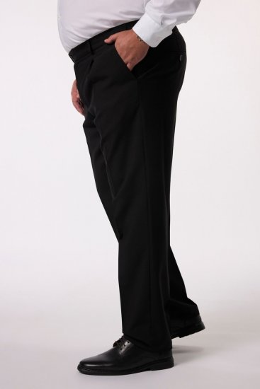 Men+ 066 Porto Nohavice k obleku bellyfit Čierna - Obleky - Obleky 2XL-8XL