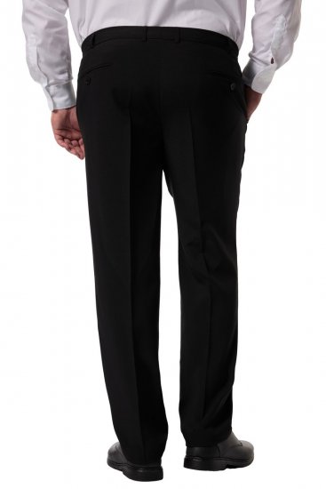 Men+ 066 Porto Nohavice k obleku bellyfit Čierna - Obleky - Obleky 2XL-8XL