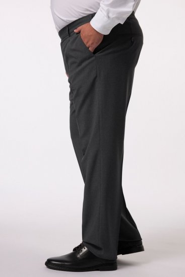 Men+ 066 Porto Nohavice k obleku bellyfit Sivá - Obleky - Obleky 2XL-8XL
