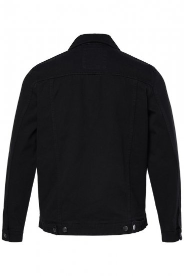 Men+ 446 Džínsová bunda s náprsnými vreckami Čierna - Bundy - Bundy Nadmerné Veľkosti 2XL-8XL