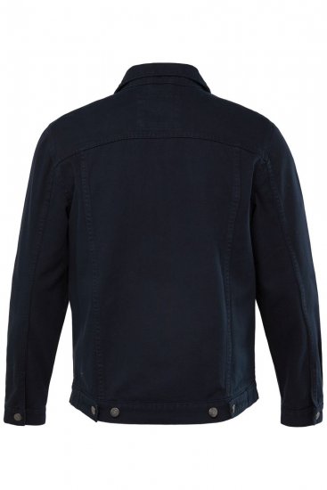 Men+ 446 Džínsová bunda s náprsnými vreckami Tmavomodrá - Bundy - Bundy Nadmerné Veľkosti 2XL-8XL
