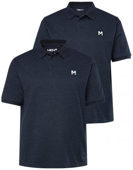 Men+ 258 Polokošeľa Tmavomodrá 2 kusy - Polokošele - Polokošele 2XL-8XL