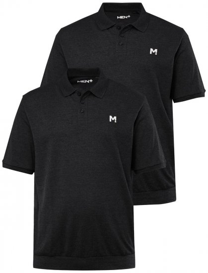 Men+ 266 Polokošeľa bellyfit Čierna 2 kusy - Polokošele - Polokošele 2XL-8XL