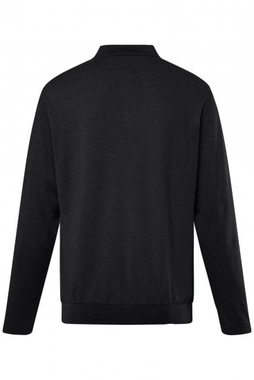 Men+ 274 Polokošeľa s dlhým rukávom bellyfit Čierna - Polokošele - Polokošele 2XL-8XL