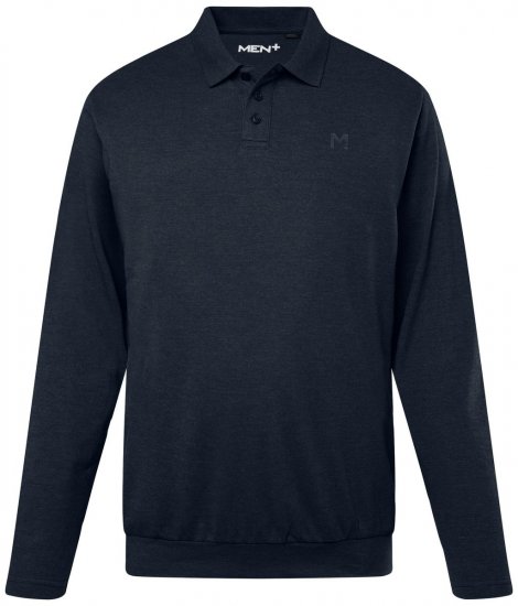 Men+ 274 Polokošeľa s dlhým rukávom bellyfit Tmavomodrá - Polokošele - Polokošele 2XL-8XL