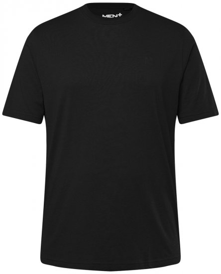 Men+ 276 Tričko okrúhly výstrih Čierna - Tričká - Nadrozmerné tričká - 2XL-14XL