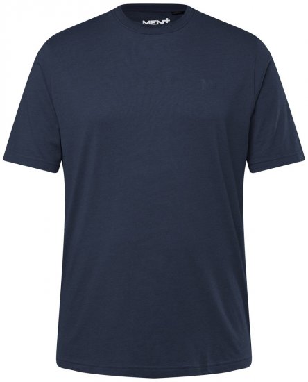 Men+ 276 Tričko okrúhly výstrih Tmavomodrá - Tričká - Nadrozmerné tričká - 2XL-14XL