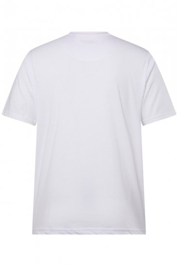 Men+ 276 Tričko okrúhly výstrih Biela - Tričká - Nadrozmerné tričká - 2XL-14XL