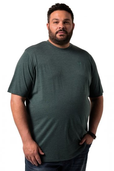 Men+ 276 Tričko okrúhly výstrih Tmavozelená - Tričká - Nadrozmerné tričká - 2XL-14XL