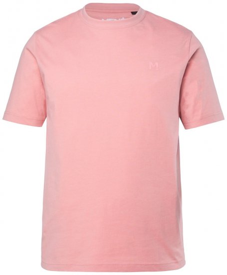 Men+ 276 Tričko okrúhly výstrih Ružová - Tričká - Nadrozmerné tričká - 2XL-14XL