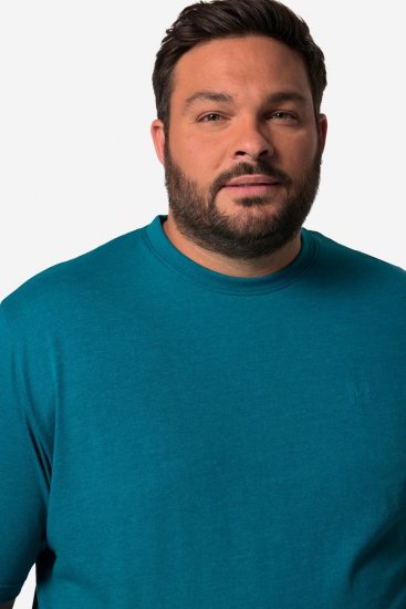 Men+ 276 Tričko okrúhly výstrih Sivomodrá - Tričká - Nadrozmerné tričká - 2XL-14XL