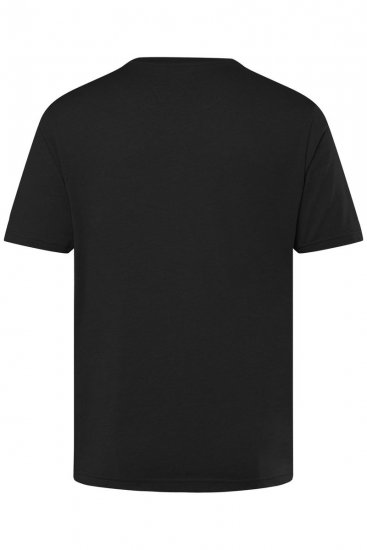 Men+ 279 Tričko véčkový výstrih Čierna - Tričká - Nadrozmerné tričká - 2XL-14XL
