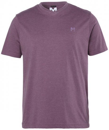 Men+ 279 Tričko véčkový výstrih Slivková - Tričká - Nadrozmerné tričká - 2XL-14XL