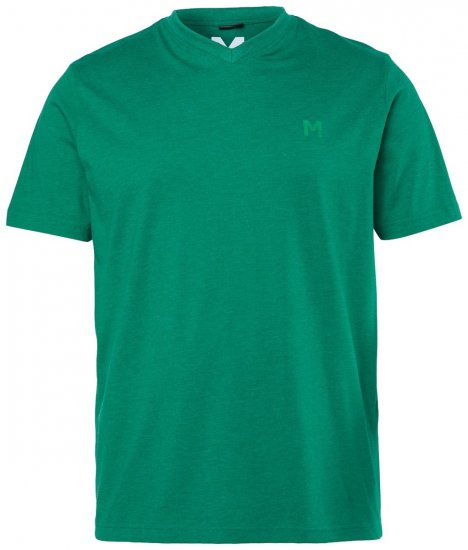 Men+ 279 Tričko véčkový výstrih Smaragdová - Tričká - Nadrozmerné tričká - 2XL-14XL
