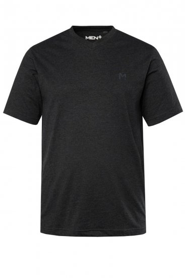 Men+ 299 Tričko véčkový výstrih Čierna 2 kusy - Tričká - Nadrozmerné tričká - 2XL-14XL