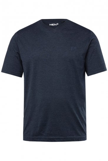 Men+ 299 Tričko véčkový výstrih Tmavomodrá 2 kusy - Tričká - Nadrozmerné tričká - 2XL-14XL