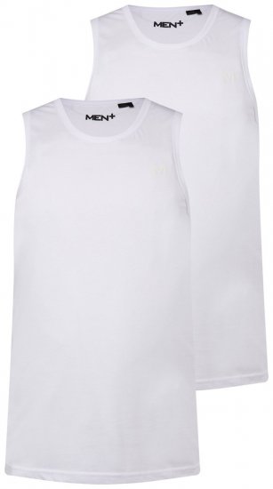 Men+ 305 Tielko Biela 2 kusy - Tričká - Nadrozmerné tričká - 2XL-14XL