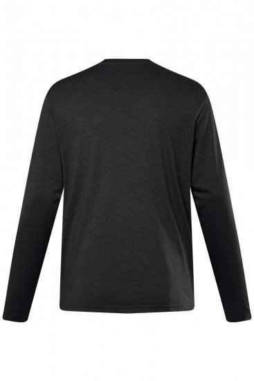Men+ 307 Tričko s dlhým rukávom Čierna - Tričká - Nadrozmerné tričká - 2XL-14XL