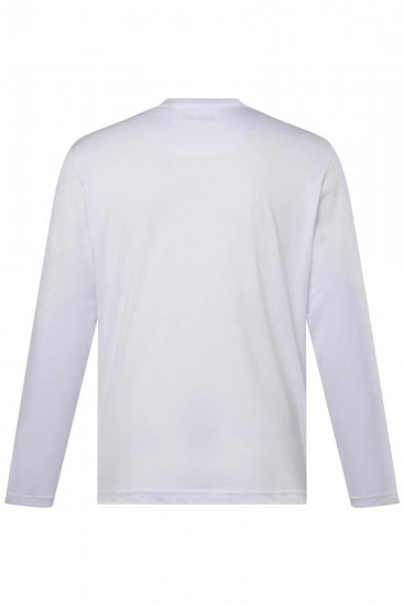 Men+ 307 Tričko s dlhým rukávom Biela - Tričká - Nadrozmerné tričká - 2XL-14XL