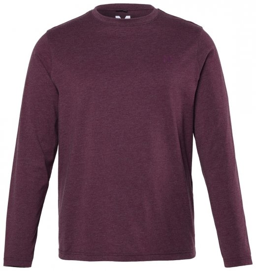 Men+ 307 Tričko s dlhým rukávom Tmavoslivková - Tričká - Nadrozmerné tričká - 2XL-14XL