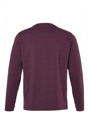 Men+ 307 Tričko s dlhým rukávom Tmavoslivková - Tričká - Nadrozmerné tričká - 2XL-14XL