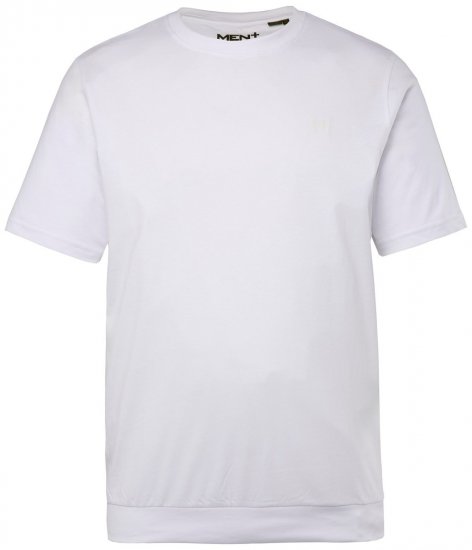 Men+ 308 Tričko bellyfit Biela - Tričká - Nadrozmerné tričká - 2XL-14XL