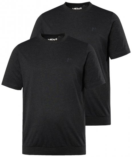 Men+ 311 Tričko bellyfit Čierna 2 kusy - Tričká - Nadrozmerné tričká - 2XL-14XL