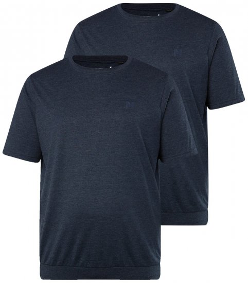 Men+ 311 Tričko bellyfit Tmavomodrá 2 kusy - Tričká - Nadrozmerné tričká - 2XL-14XL