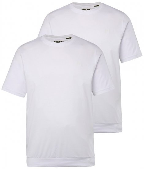 Men+ 311 Tričko bellyfit Biela 2 kusy - Tričká - Nadrozmerné tričká - 2XL-14XL