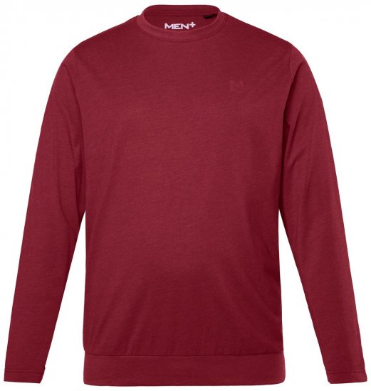 Men+ 313 Tričko s dlhým rukávom bellyfit Medenohnedá - Tričká - Nadrozmerné tričká - 2XL-14XL