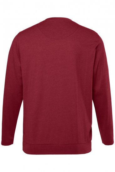 Men+ 313 Tričko s dlhým rukávom bellyfit Medenohnedá - Tričká - Nadrozmerné tričká - 2XL-14XL