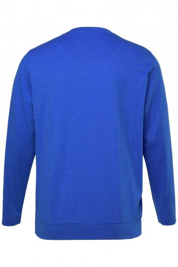 Men+ 313 Tričko s dlhým rukávom bellyfit Kobaltovomodrá - Tričká - Nadrozmerné tričká - 2XL-14XL