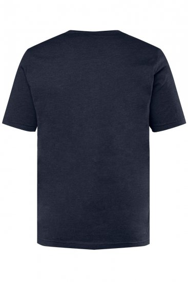 Men+ 365 Tričko Henley Tmavomodrá - Tričká - Nadrozmerné tričká - 2XL-14XL