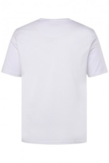 Men+ 365 Tričko Henley Biela - Tričká - Nadrozmerné tričká - 2XL-14XL