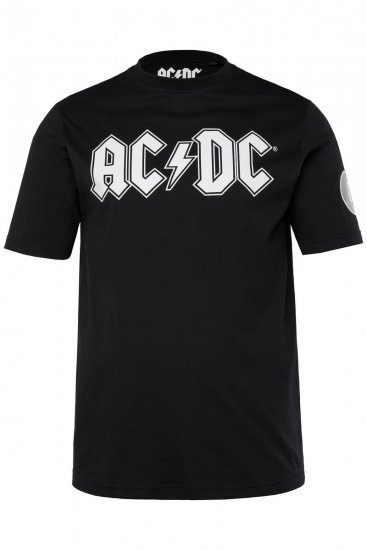 JP1880 AC/DC Classic Logo Band T-Shirt Black - Tričká - Nadrozmerné tričká - 2XL-14XL