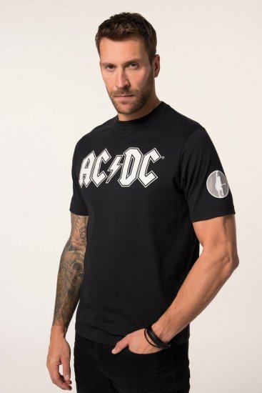 JP1880 AC/DC Classic Logo Band T-Shirt Black - Tričká - Nadrozmerné tričká - 2XL-14XL