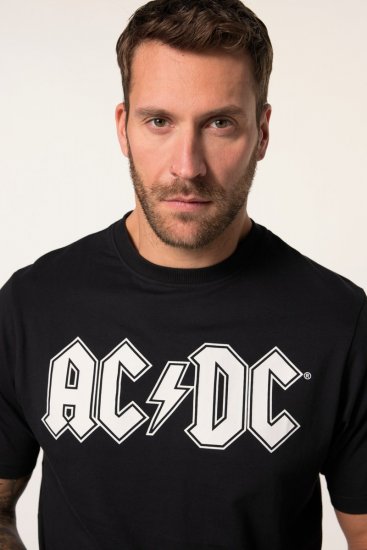 JP1880 AC/DC Classic Logo Band T-Shirt Black - Tričká - Nadrozmerné tričká - 2XL-14XL
