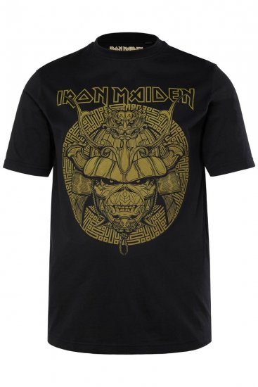 JP1880 Iron Maiden Samurai Eddie T-Shirt Black - Tričká - Nadrozmerné tričká - 2XL-14XL