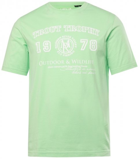 Men+ 424 Tričko Trout Trophy Mätová - Tričká - Nadrozmerné tričká - 2XL-14XL