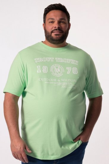 Men+ 424 Tričko Trout Trophy Mätová - Tričká - Nadrozmerné tričká - 2XL-14XL