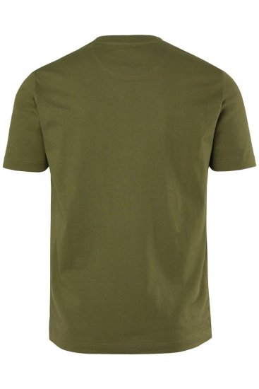 Men+ 424 Tričko Trout Trophy Tmavo olivová - Tričká - Nadrozmerné tričká - 2XL-14XL