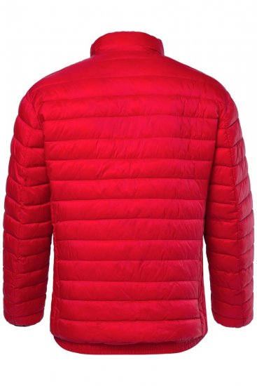 Boston Park 638 Prešívaná bunda bellyfit so stojačikom Červená - Bundy - Bundy Nadmerné Veľkosti 2XL-8XL