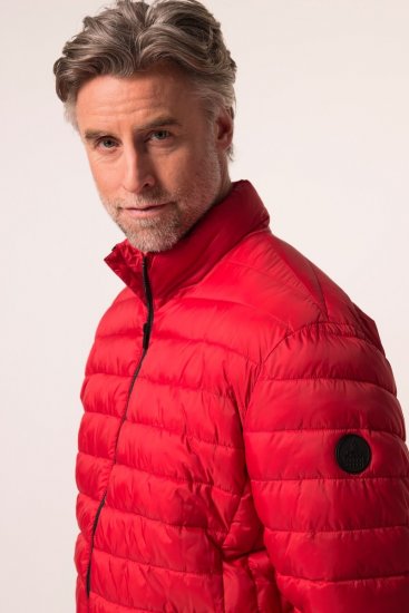 Boston Park 638 Prešívaná bunda bellyfit so stojačikom Červená - Bundy - Bundy Nadmerné Veľkosti 2XL-8XL